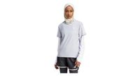 maillot de manga corta adidas own the run gris  mujer