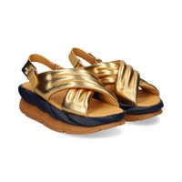 4ccccees sandalias con plataforma mujer - dorado talla 41