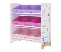 estanteria para ninos boiro 9 cajas motivo mundo marino 60x62x30 cm multicolor encasa