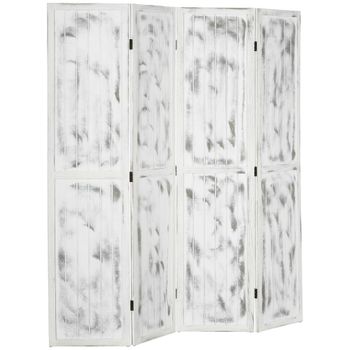 Biombo separador 160.5x1.8x170 cm white