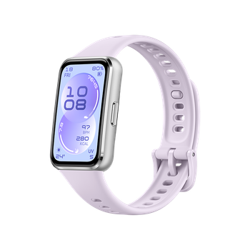 HUAWEI Band 11 Violeta Fluoroelastómero Caja de Aleación de Aluminio / Seguimiento del Sueño Mejorado / Ultra Delgada y Cómoda