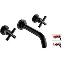 grifo de lavabo de pared rousseau  caja negra