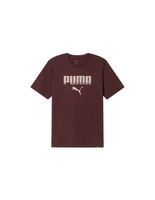 camiseta puma ess big logo graphicchocolate fond hombre