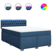 cama tapizada 200x160x1005 cm tejido - azul