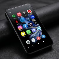 reproductor mp3 famue bf12pf31 con android 10 reproductor mp4 con bluetooth wifi pantalla de 4 compatible con spotify audible pandora musica de amazon y play store