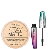 rimmel stay matte pressed powder and wonder extension mascara bundle
