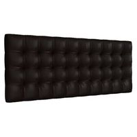 la web del colchon -cabecero tapizado manhattan para cama de 160 170 x 70 cms chocolate