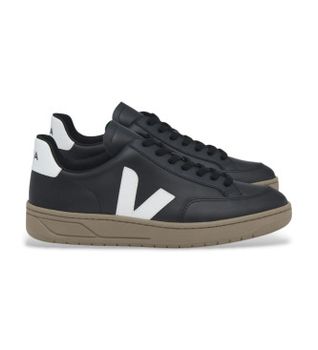 VEJA para hombre. XD0203638 Zapatillas V-12 negro (44), Plano, Cordones, Casual, Poliéster Reciclado, Sostenible