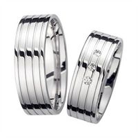 alianzas oro blanco con diamantes ancho 7 mm
