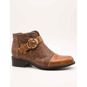 Laura Vita Botines Nalice 12 Camel para mujer