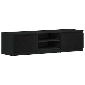Mueble Para Tv De Roble Negro, 140x40x36 Cm, Madera De Ingeniería Vidaxl