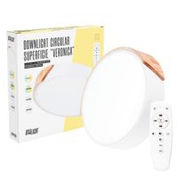 plafon led 18w 1800lm circular bicolor veronica temperatura color ajustable 40000h