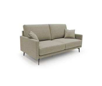 Saturno sofá moderno en tela suave e impermeable 180 cm marrón