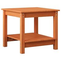 mesa de cafe marron cera 50 x 50 x 45 cm madera maciza de pino vidaxl
