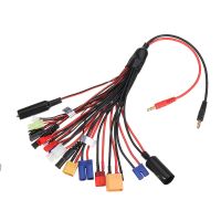 cable de carga multifuncion 20 en 1 de enchufe de banana de 4 mm a xt60 xt90 ec3 ec5 tamiya para cargador b6 b6ac pl6 pl