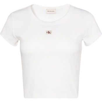 Calvin Klein Jeans Tops y Camisetas Lv047c200g Woven Label 2x2 Baby para mujer