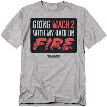 Top Gun Camiseta Mach 2 Hair On Fire para mujer