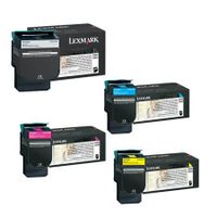 lexmark c540h1kgyg full set original toners 4 pack