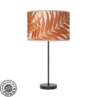 sobremesa alto moda 1xe27 negrohoja caldera 63x30 x30 cm