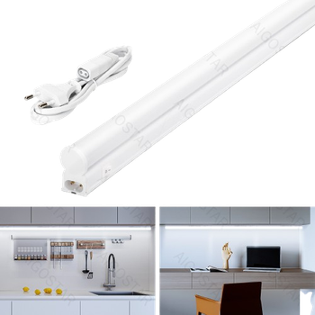 Aigostar Luz Bajo Mueble Cocina con Interruptor 9W 990lm Luz LED Armario, 230V Luz Blanca Fria 6500K, Luces para Vestidor Tira LED Armario 572*23*34mm
