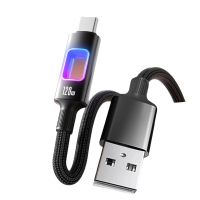 cable 6a pd120w usb-a a usb-c con luz led rgb huecasoporte para carga rapida pdtransmision de datosnucleo de cobre es
