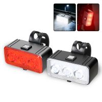 conjunto de luces de bicicleta bikight e083 con faro delantero y trasero carga type-c a prueba de agua ligero ideal