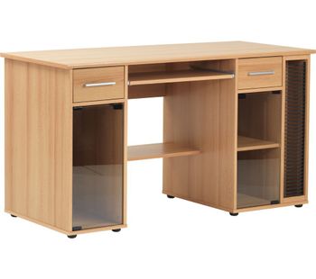 ALPHASON San Jose AW12007 Desk - Beech, Transparent