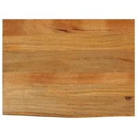 tablero de mesa borde natural madera maciza mango 90x60x25 cm vidaxl