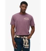 superdry para hombre m1012251a camiseta neo trad tattoo loose rosa xxl casual lila algodon manga corta
