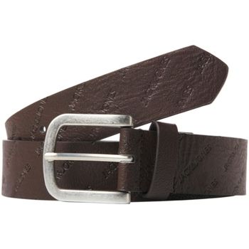 Jack & Jones Cinturón 12236466 JACHARRY EMBOSSED BELT NOOS BROWN STONE para hombre