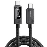 cable de pantalla digital tipo c a tipo c mensaje es-x74 5a 100w qc4030 pd30 fcp de carga rapida y transmision de da