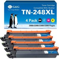 toner gg 21672 compatible brother tn-248xl pack 4 colores xl alto rendimiento