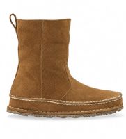 birkenstock para mujer 1023645 botas lahti ante ajuste estrecho marron 37 plano ninguno casual