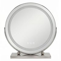espejo make-up chrome 40cm led