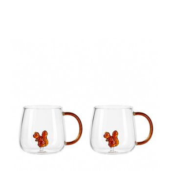 Tazas de té ardilla - lote de 2