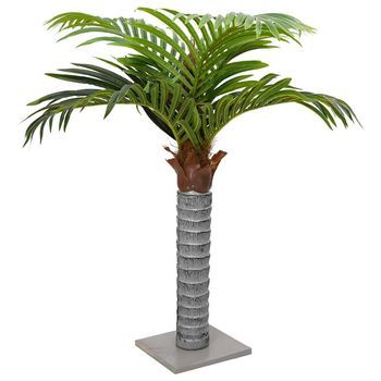 Palmera Artificial Con 6 Hojas Verde 100 Cm Vidaxl