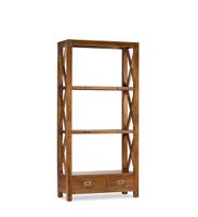 estante de madera marron alt 165 cm