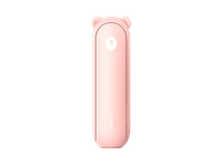 ventilador portatil - jisulife life8 plus 10w 4500 mah 3 velocidades hasta 46h autonomia rosa
