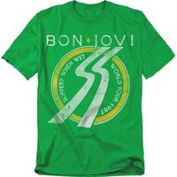 bon jovi camiseta slippery when wet para mujer