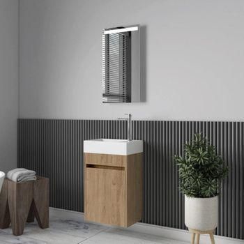 Lavabo Con Mueble Messina 45 Cm Roble Claro