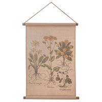 lienzo pergamino de lino impreso multicolor 55x75x25h cm