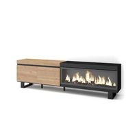 mueble tv igualeja-01 con chimenea electrica para salon