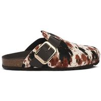 grunland zuecos cb0793moro para mujer