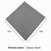 loseta de caucho gris 1x1mx15mm 20ud densidad premium resistente uso deportivo - pavimentos arquiservi