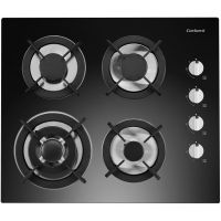 corbero cpcgy2304n placa de gas 4 zonas 60cm en cristal negro
