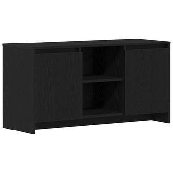 Soporte De Tv Negro 102 X 37.5 X 52.5 Cm Madera Contrachapada