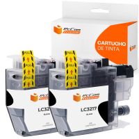 pccom essential brother lc3217 cartucho tinta compatible negro pack 2