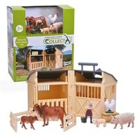 set de granjero y animales con accesorios 90184150 collecta collecta