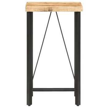 Mesa De Bar | Mesa De Bistró Madera Maciza De Mango Rugosa 60x60x107 Cm