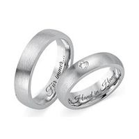 alianzas 8 quilates oro blanco con diamante